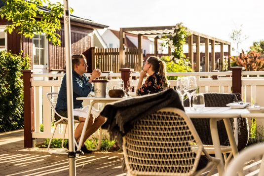 Gårdhaven på Strandhotellet i Blokhus